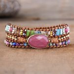 Unconditional Love Rhodochrosite Wrap Bracelet