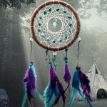 Vibrant Colorful Wicker Dream Catcher