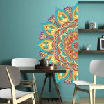 Vibrant Mandala Lotus Wall Decal