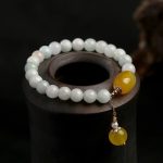 White Jade Longevity Bracelet