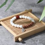 White Jade River Of Healing Bracelet