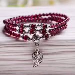 Wine Red Garnet Bracelet